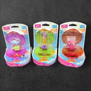 Barbie Mermaid Tale Seashel Surprise Toy Set Dolphin Mermaid & Turtle